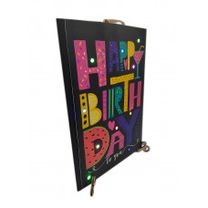 Musical stylish greeting card-garland "HAPPY BIRTHDAY" with your music