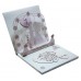 Amazing musical wedding invitation - greeting card with 3D Kirigami.